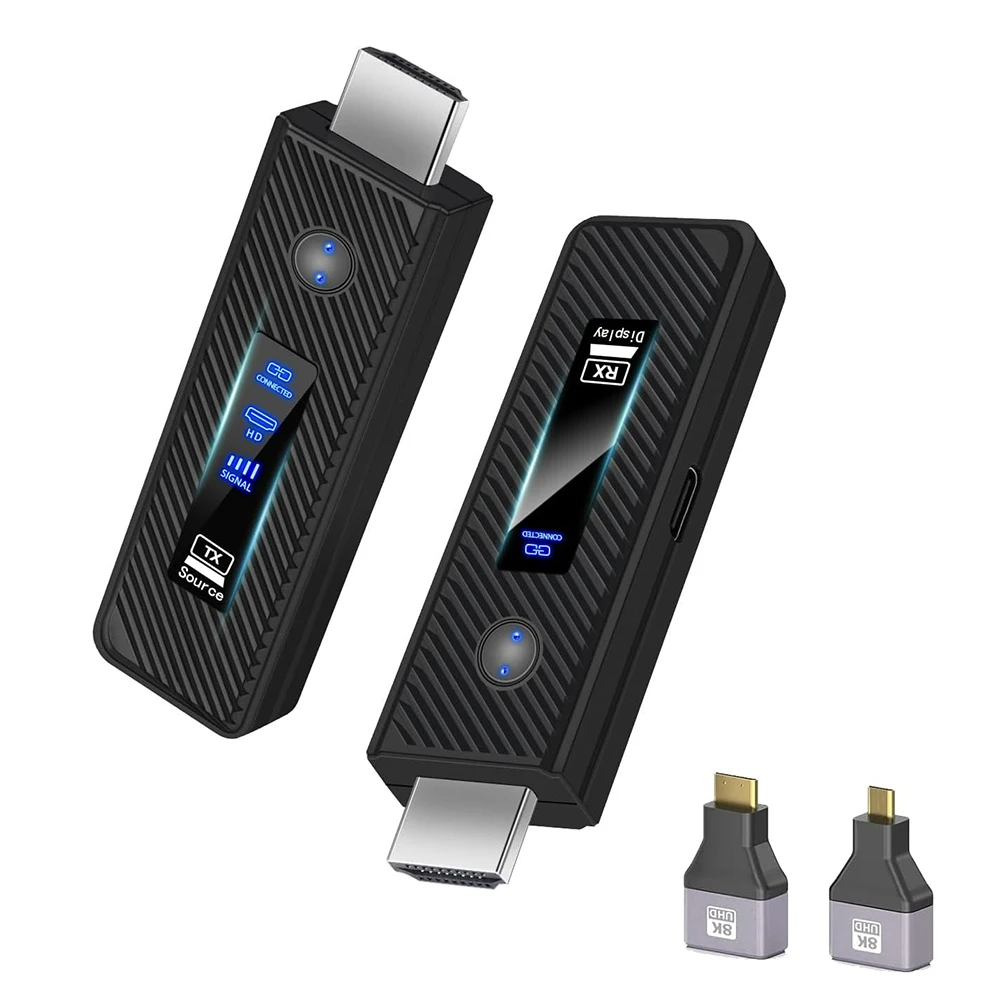 165FT/50M Wireless HDMI-compatible Transmitter and Receiver LED Display 1080P HD Extender Kit for PC Monitor Projector TV Box
165FT/50M Wireless HDMI-compatible Transmitter and Receiver LED Display 1080P HD Extender Kit for PC Monitor Projector TV Box
