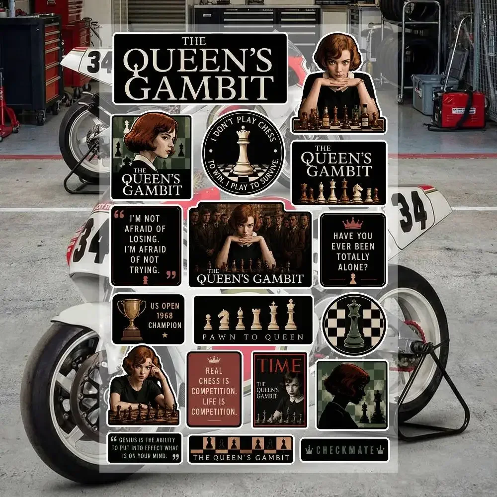 -T-he Q-QueenS- G-GambiT- Aesthetic Graffiti Stickers Waterproof PVC Decals For Motorcycle Skateboard Car Helmet Notebook DIY
-T-he Q-QueenS- G-GambiT- Aesthetic Graffiti Stickers Waterproof PVC Decals For Motorcycle Skateboard Car Helmet Notebook DIY