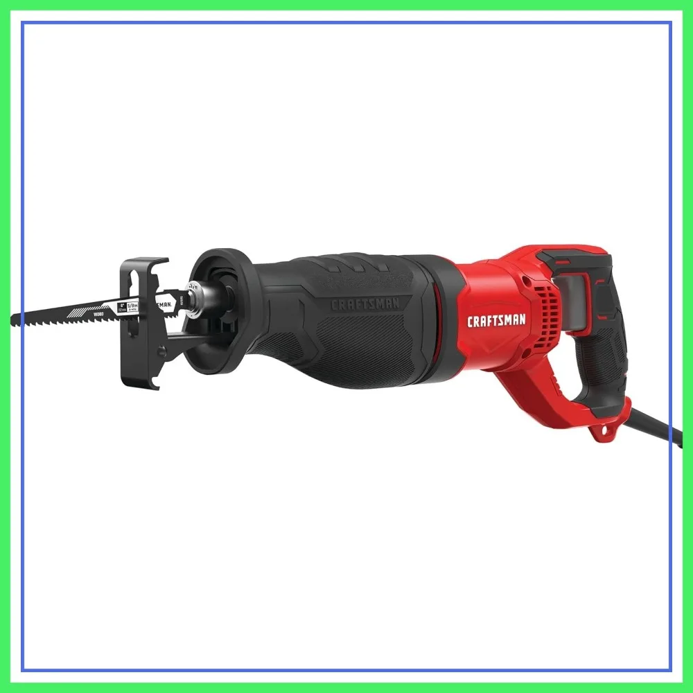 7.5 Amp Reciprocating Saw, 3200 RPM, 1-1/8 in Stroke, Variable Speed, Tool-Free Blade Change
7.5 Amp Reciprocating Saw, 3200 RPM, 1-1/8 in Stroke, Variable Speed, Tool-Free Blade Change
