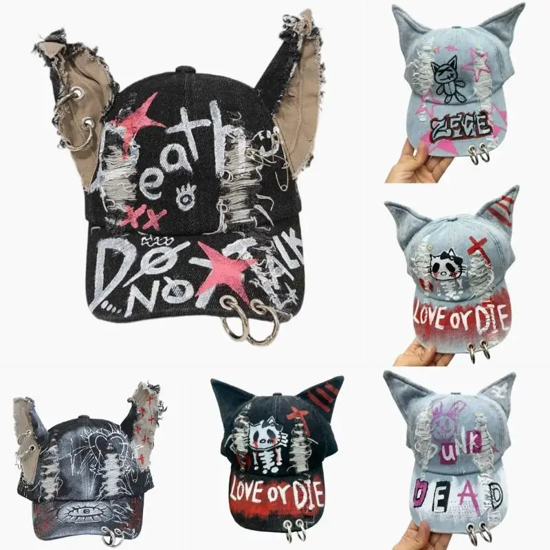 Korean Celebrity Style Rabbit Ear Washed Denim Baseball Cap for Women Hip-Hop Street Style Duckbill Hat
Korean Celebrity Style Rabbit Ear Washed Denim Baseball Cap for Women Hip-Hop Street Style Duckbill Hat