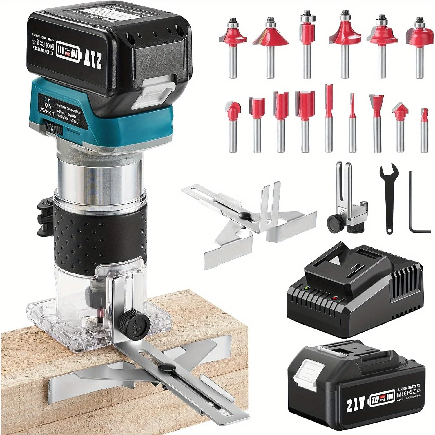 Seesii Cordless Trimmer Rechargeable Trimming Machine Brushless Slotting Tool Milling Woodwork Engraving Machine Wood Router
Seesii Cordless Trimmer Rechargeable Trimming Machine Brushless Slotting Tool Milling Woodwork Engraving Machine Wood Router
