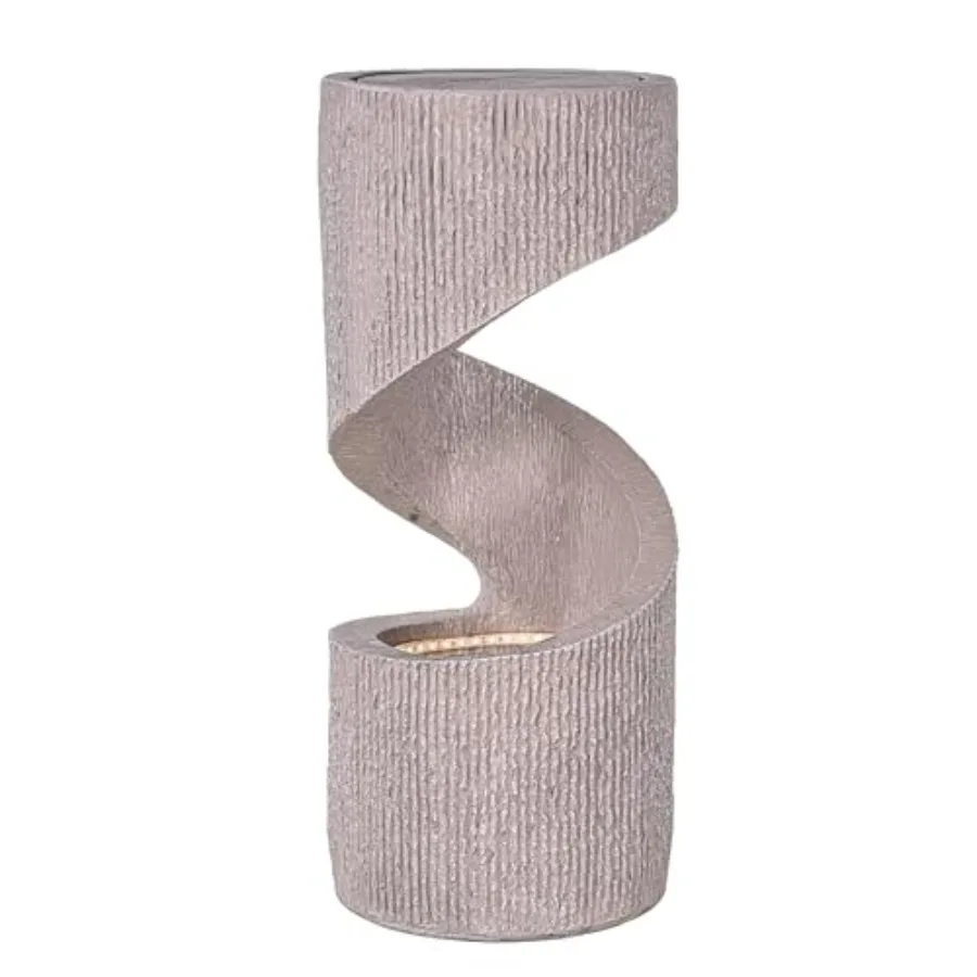 32.28 Outdoor Water Fountain S-Shaped Spiral Column with LED Lights and Splash-Proof Net Floor Standing Water Feature with Flat
32.28 Outdoor Water Fountain S-Shaped Spiral Column with LED Lights and Splash-Proof Net Floor Standing Water Feature with Flat