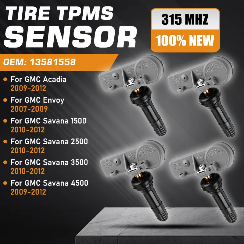 TPMS For GMC Acadia 2009-2012 GMC Envoy Hummer H2 2007 2008 2009 GMC Savana 1500 2500 2010-2012 Tire Pressure Monitoring Sensor
TPMS For GMC Acadia 2009-2012 GMC Envoy Hummer H2 2007 2008 2009 GMC Savana 1500 2500 2010-2012 Tire Pressure Monitoring Sensor