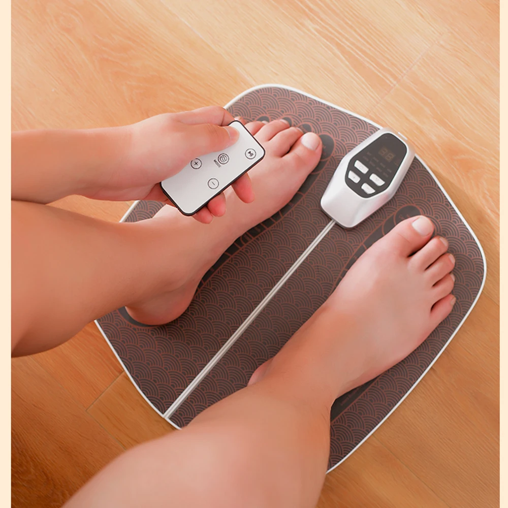 TENS Foot Muscle Electrostimulator Massager Pad Mat 8-Mode Relaxation Treatment with Remote Control Micro-current Physiotherapy
TENS Foot Muscle Electrostimulator Massager Pad Mat 8-Mode Relaxation Treatment with Remote Control Micro-current Physiotherapy