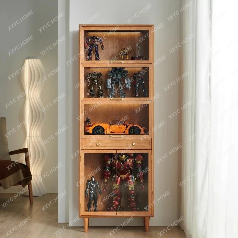 LModern Minimalist Cherry Wood Flip Door Handcrafted Living Room Display Cabinet Glass Storage Cabinet
LModern Minimalist Cherry Wood Flip Door Handcrafted Living Room Display Cabinet Glass Storage Cabinet
