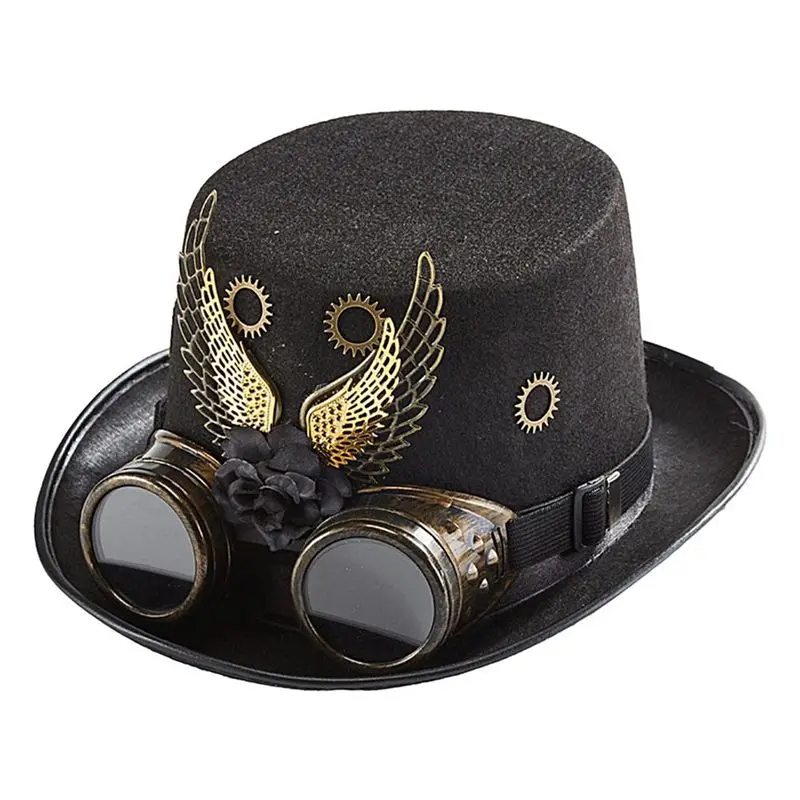 Steampunk Top Hat Vintage Wing And Gear Hat Fancy Costume Retro Victorian Hat For Masquerade Carnival Movie Props-A50M
Steampunk Top Hat Vintage Wing And Gear Hat Fancy Costume Retro Victorian Hat For Masquerade Carnival Movie Props-A50M
