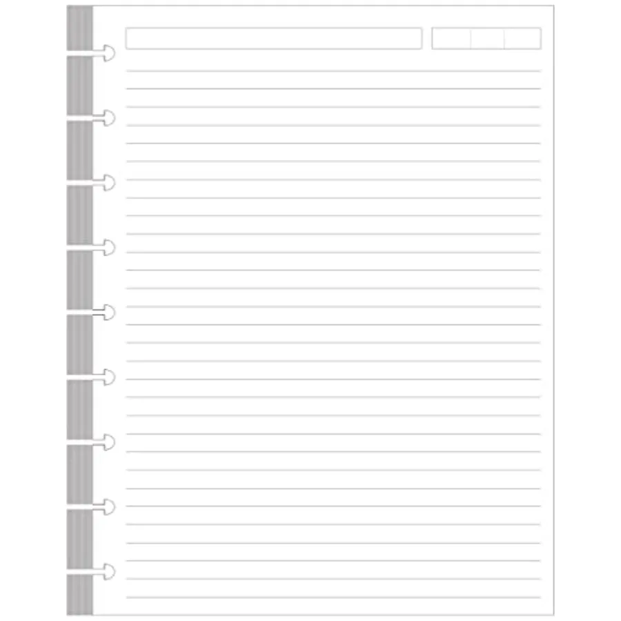 9-Disc Discbound Lined Refill Paper, Classic Size Pre-punched Happy Planners Inserts, /Pages Loose-Leaf Paper, 100gsm White Pap
9-Disc Discbound Lined Refill Paper, Classic Size Pre-punched Happy Planners Inserts, /Pages Loose-Leaf Paper, 100gsm White Pap