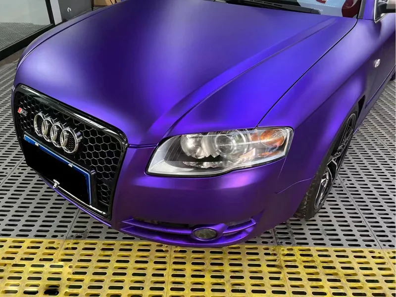 High Quality Chrome Matte Metallic Purple Ghost Vinyl Wrap Roll Adhesive Decal DIY Vehicle Car Wrapping Foil
High Quality Chrome Matte Metallic Purple Ghost Vinyl Wrap Roll Adhesive Decal DIY Vehicle Car Wrapping Foil
