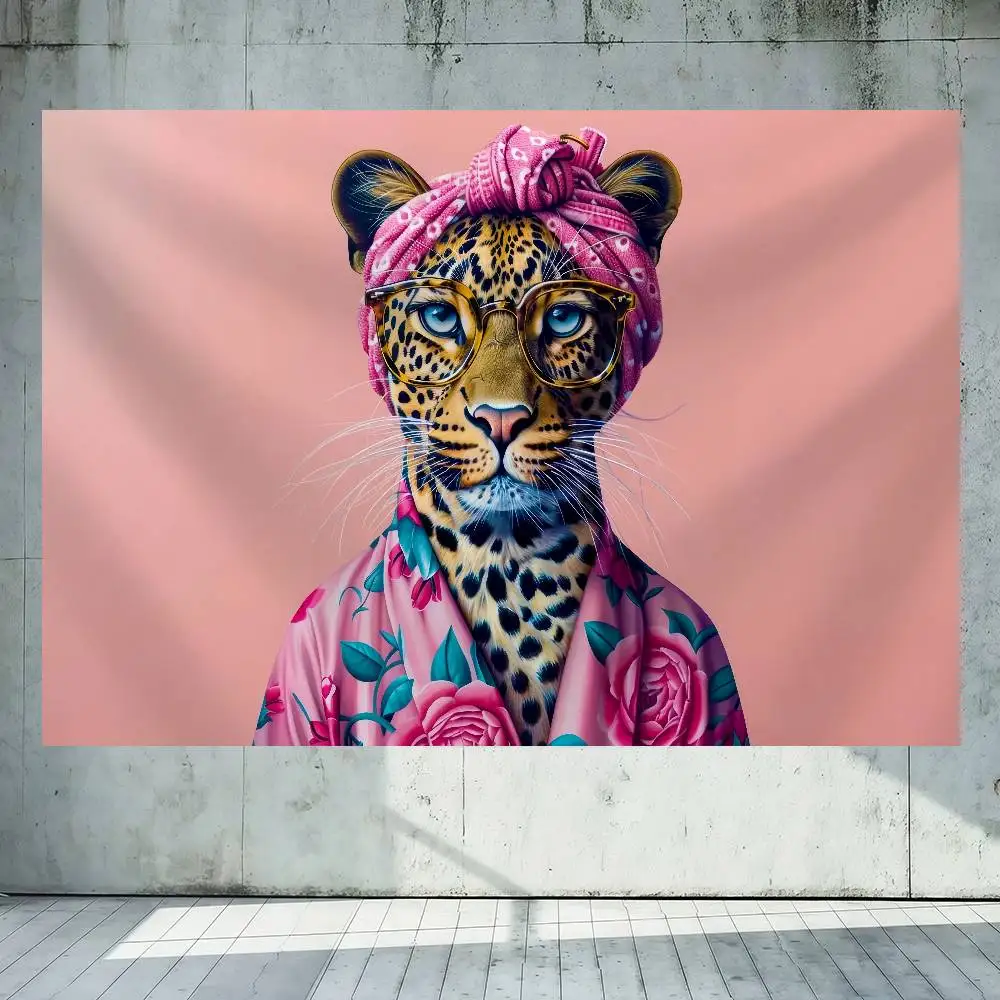 Fashion Colorful Animals Portrait 150x200cm 60x90cm Flag Decoration Outdoor Picnic Party Home Camping Party Art Hanging Banner
Fashion Colorful Animals Portrait 150x200cm 60x90cm Flag Decoration Outdoor Picnic Party Home Camping Party Art Hanging Banner