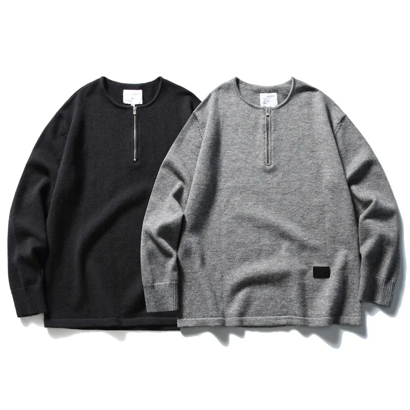 Retro Japanese Sle Cleanfit f Zip round Ne Sweater Loose Casual Vintage Overhead Knitted irt for Men Autumn 2024
Retro Japanese Sle Cleanfit f Zip round Ne Sweater Loose Casual Vintage Overhead Knitted irt for Men Autumn 2024