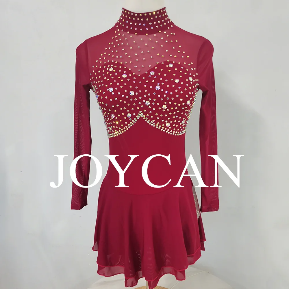 Ice Figure Skating Dress for Girls Red Spanex Stretchy Competition Dance Wear Customized
Ice Figure Skating Dress for Girls Red Spanex Stretchy Competition Dance Wear Customized