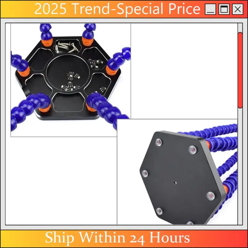 A61Z Deals Electronic Soldering Helping Hands Tool With 3X Magnifier LED Flashlight USB Welding Smoke Exhaust Fan For PCB IC Re
A61Z Deals Electronic Soldering Helping Hands Tool With 3X Magnifier LED Flashlight USB Welding Smoke Exhaust Fan For PCB IC Re