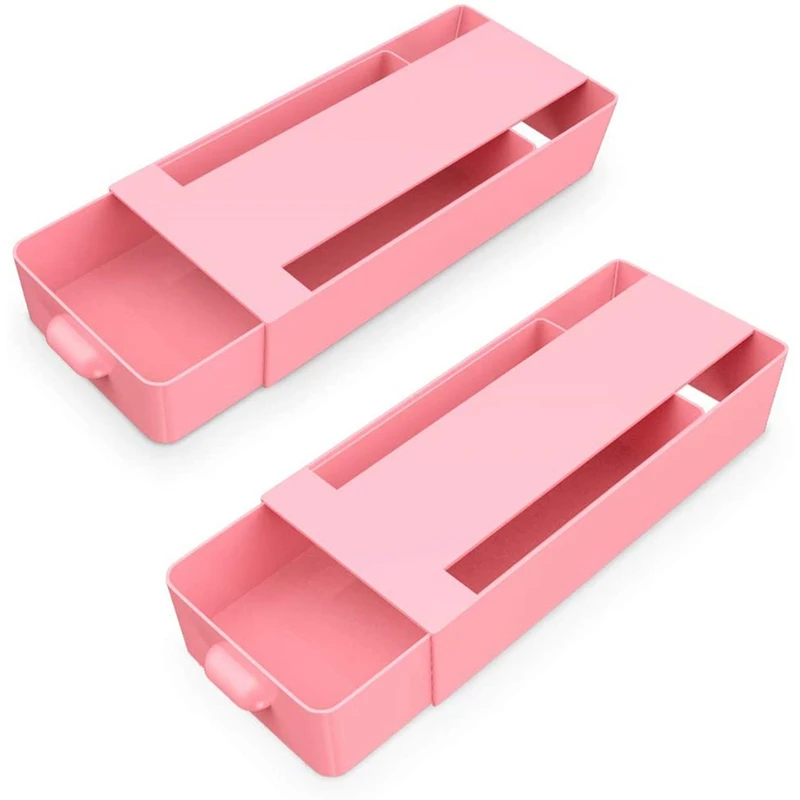 2Pcs Under Desk Drawer Organizer Storage, Self-Stick Pencil Table Drawer For Office Home School
2Pcs Under Desk Drawer Organizer Storage, Self-Stick Pencil Table Drawer For Office Home School