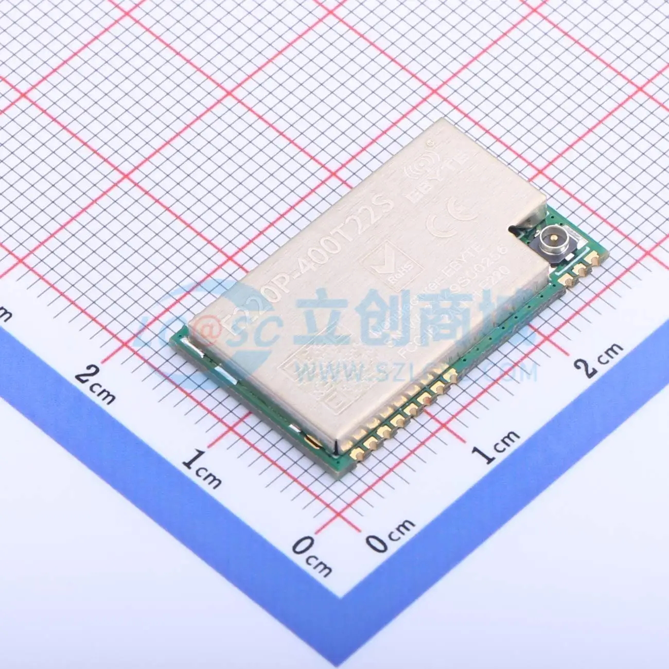 3pcs E220P-400T22S SMD 26x16mm 22.5dBm UART LoRa Wireless RF Transceiver Module
3pcs E220P-400T22S SMD 26x16mm 22.5dBm UART LoRa Wireless RF Transceiver Module