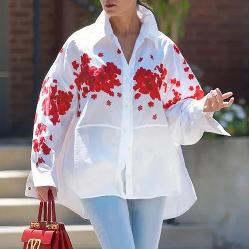 Modigirl Women’s Loose High-low Hem Shirts Blouses Spring and Autumn 2025 Woman Long Sleeve Fashion Printed Elegant Tops Female
Modigirl Women’s Loose High-low Hem Shirts Blouses Spring and Autumn 2025 Woman Long Sleeve Fashion Printed Elegant Tops Female