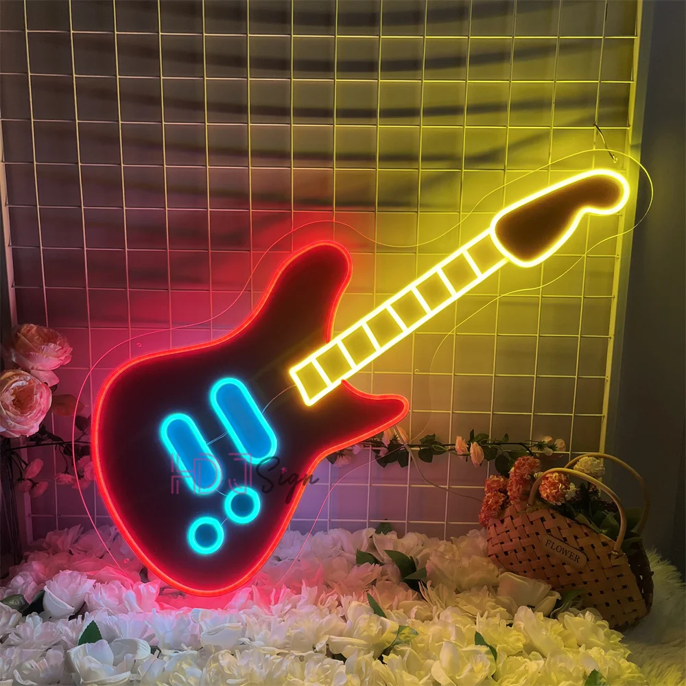 Guitar Neon Sign Recording Room Music Studio Streaming Room Decor LED Neon Light Sign Party Club Led Wall Decor Birthday Gift
Guitar Neon Sign Recording Room Music Studio Streaming Room Decor LED Neon Light Sign Party Club Led Wall Decor Birthday Gift