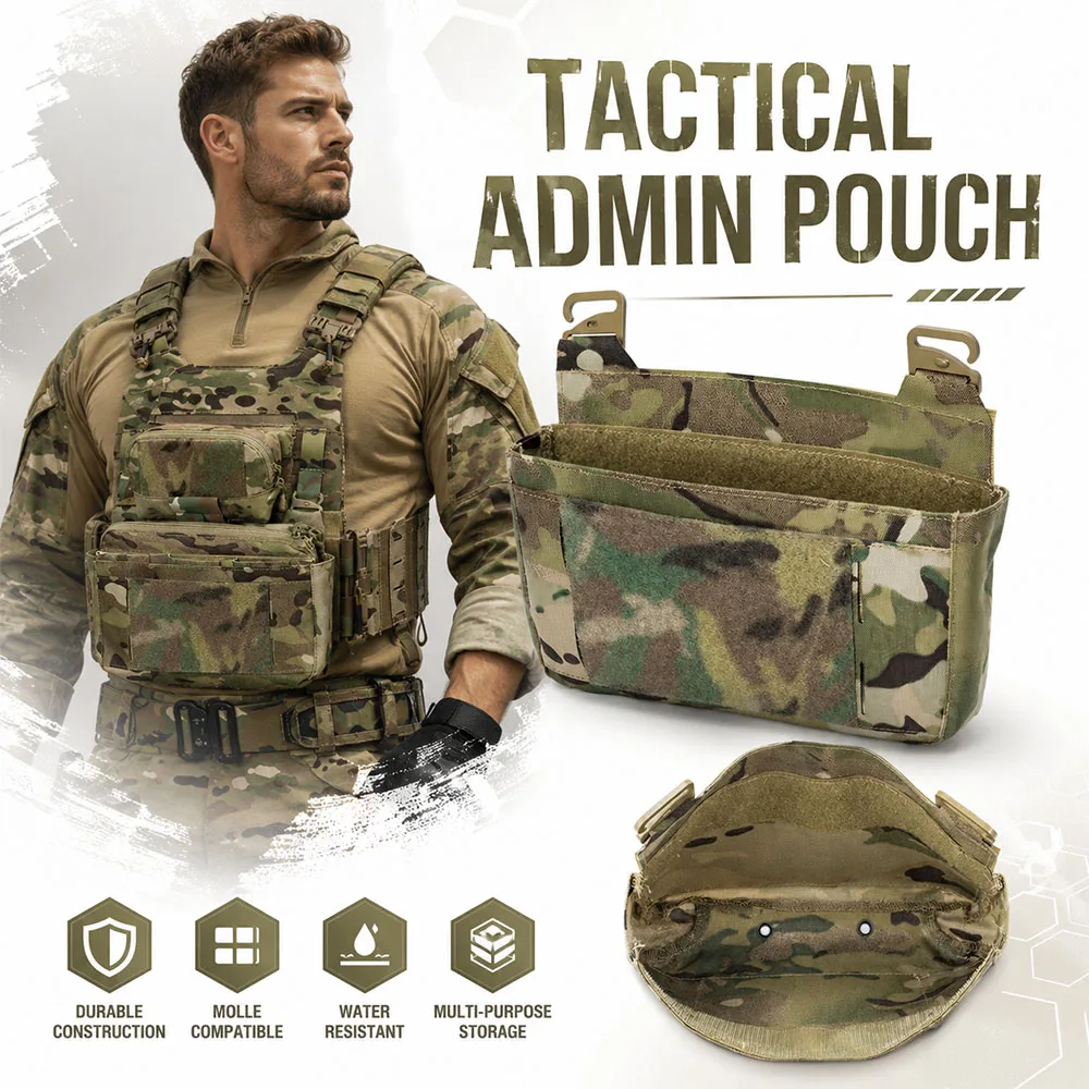 Tactical DOPE Front Flap Pouch MOLLE Admin Utility Panel Quick Access EDC Tool Storage Panel Bag for Hunting Shooting Combat
Tactical DOPE Front Flap Pouch MOLLE Admin Utility Panel Quick Access EDC Tool Storage Panel Bag for Hunting Shooting Combat