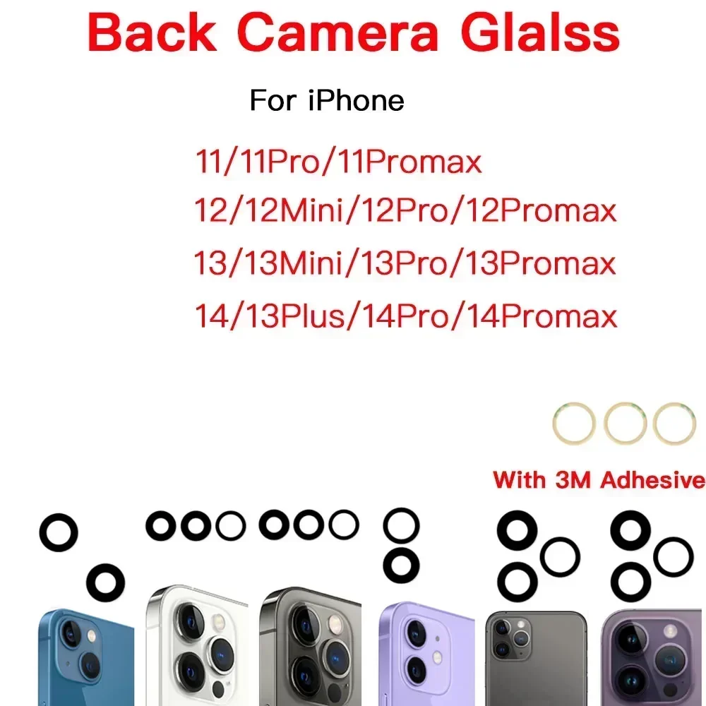 Rear Camera Lens Glass Replacement With Adhesive for iPhone 11 12 13 14 Mini Plus Pro Max And Repair Tools
Rear Camera Lens Glass Replacement With Adhesive for iPhone 11 12 13 14 Mini Plus Pro Max And Repair Tools