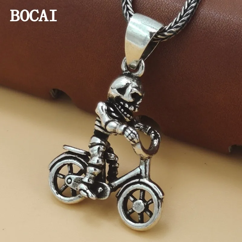 Новый Ретро кулон BOCAI из серебра S925 пробы с персонализированным черепом для уличных танцев в стиле хип-хоп мотоциклистов, подарок для мужчин
Новый Ретро кулон BOCAI из серебра S925 пробы с персонализированным черепом для уличных танцев в стиле хип-хоп мотоциклистов, подарок для мужчин