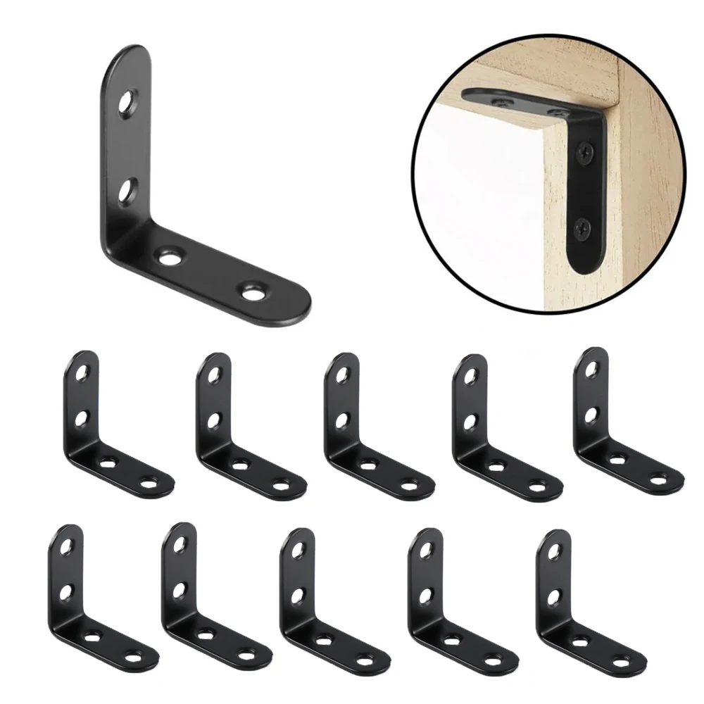 10pcs/bag black L-shaped right Angle support accessories Heavy Duty connection Angle connector bracket wardrobe fastening
10pcs/bag black L-shaped right Angle support accessories Heavy Duty connection Angle connector bracket wardrobe fastening