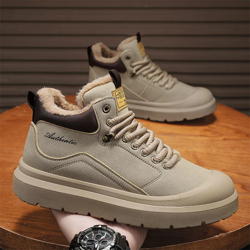 High Top Outdoor Wear-resistant PU Leather Footwear 2025 Autumn New Male Casual Shoes Fashion Anti Slip Men Sneakers Ankle Boots
High Top Outdoor Wear-resistant PU Leather Footwear 2025 Autumn New Male Casual Shoes Fashion Anti Slip Men Sneakers Ankle Boots