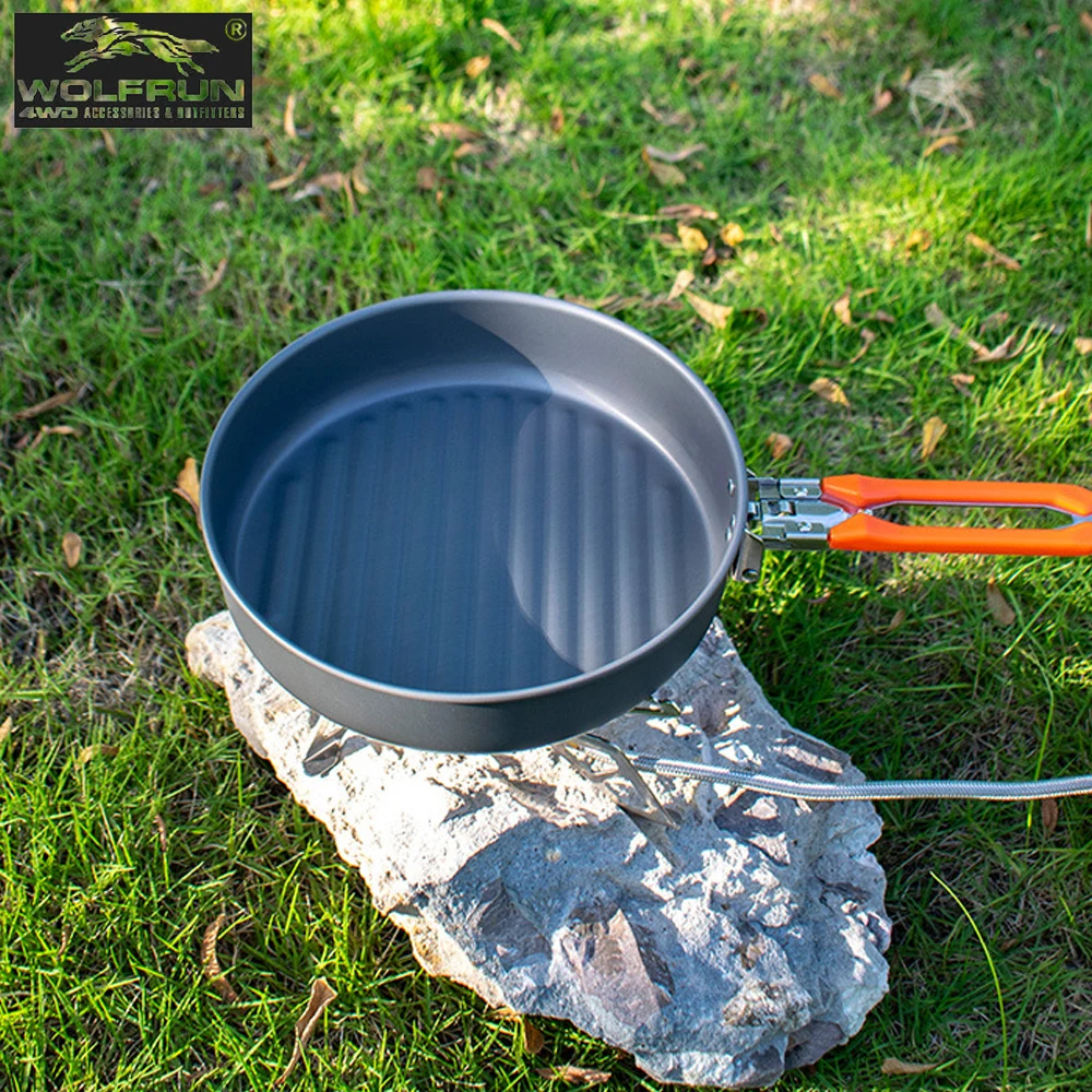 Skillet Lightweight Stick Free Cookware Camping Non-stick Frying Pan Camping Carrying Cooking Utensil Outdoor Hiking Frying Pan
Skillet Lightweight Stick Free Cookware Camping Non-stick Frying Pan Camping Carrying Cooking Utensil Outdoor Hiking Frying Pan