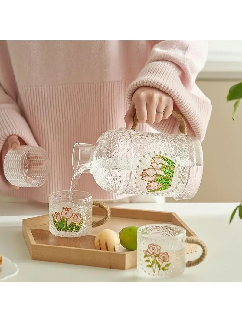 High Aesthetic Large Capacity Glass Cold Water Pot Explosion Proof Tea Brewing Pot Set Home Use Water Pot from Mainland China
High Aesthetic Large Capacity Glass Cold Water Pot Explosion Proof Tea Brewing Pot Set Home Use Water Pot from Mainland China