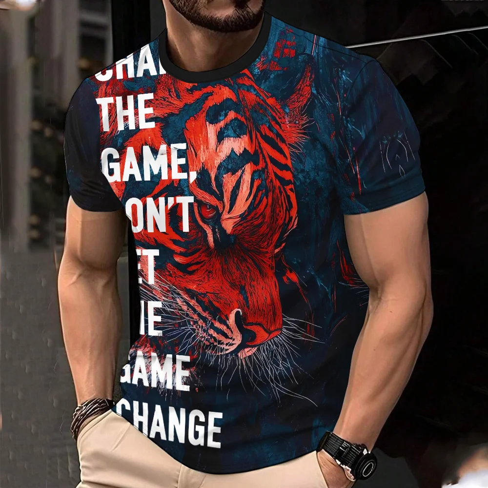 New Summer Funny Men's T-shirt 3D Animal Printed Short Sleeved Pullover Tees Outdoor Leisure Fashion Quick Dry Round Neck Tops
New Summer Funny Men's T-shirt 3D Animal Printed Short Sleeved Pullover Tees Outdoor Leisure Fashion Quick Dry Round Neck Tops