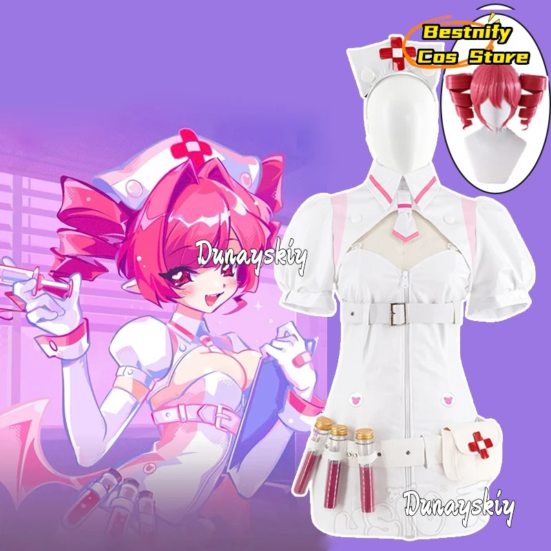 Buro Cosplay Costume Virtual Idol Cosplay Anime Cos MuseDash Costume Nurse Top Skirt Halloween Party Disguise for Adult Women 
Buro Cosplay Costume Virtual Idol Cosplay Anime Cos MuseDash Costume Nurse Top Skirt Halloween Party Disguise for Adult Women