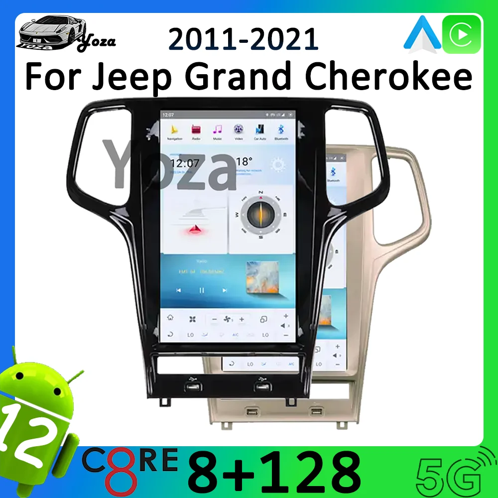 Автомобильный радиоприемник Yoza Carplay для Jeep Grand Cherokee 2011-2021 Android11 Tesla Style Qualcomm мультимедийный плеер навигация 4G WIFI GPS
Автомобильный радиоприемник Yoza Carplay для Jeep Grand Cherokee 2011-2021 Android11 Tesla Style Qualcomm мультимедийный плеер навигация 4G WIFI GPS