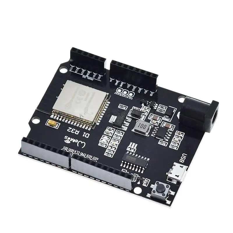 1Pcs D1 R32 ESP32 Development Board WiFi Bluetooth Rich Expansion Pins For IoT DIY Projects For Wemos
1Pcs D1 R32 ESP32 Development Board WiFi Bluetooth Rich Expansion Pins For IoT DIY Projects For Wemos