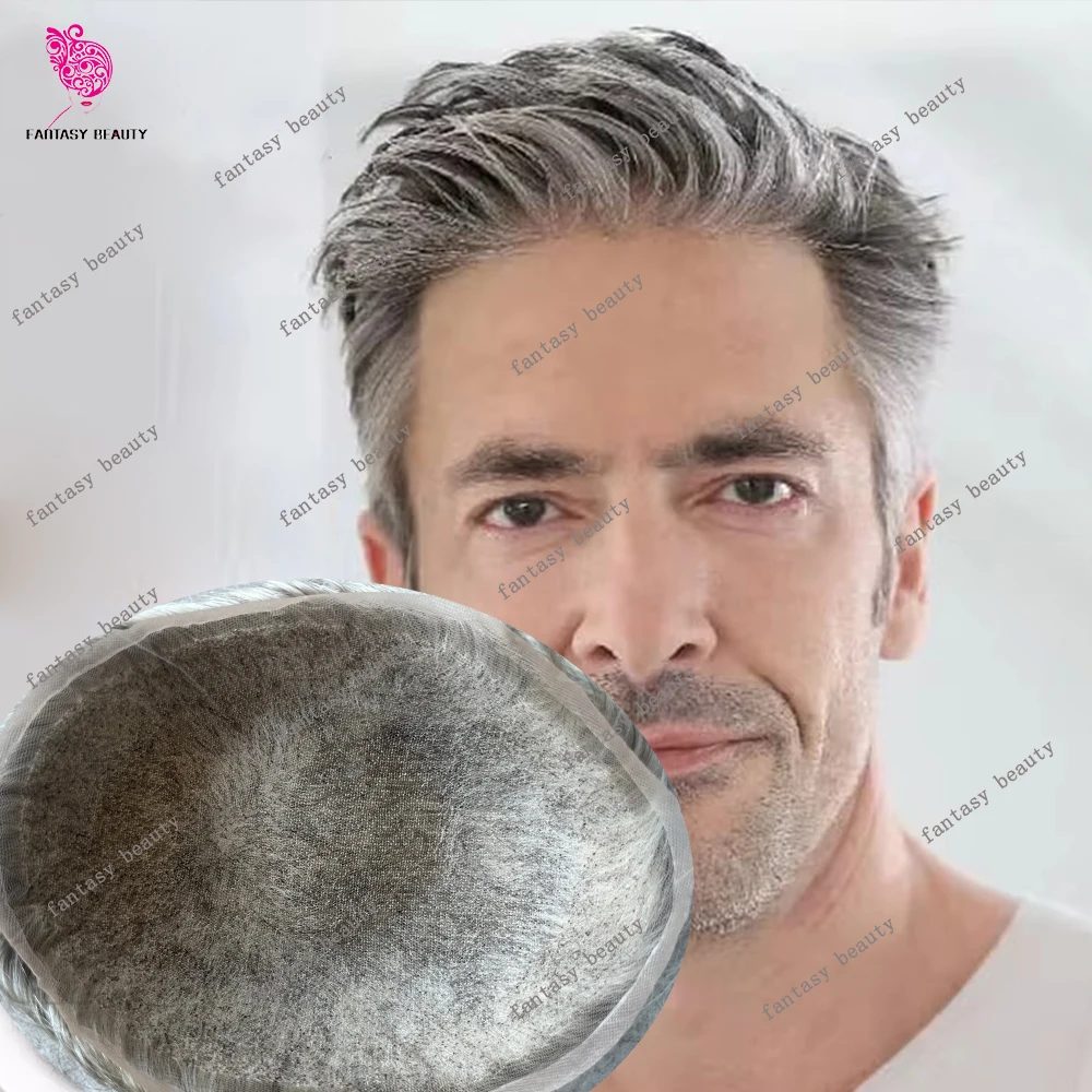 Breathable HD Full Swiss Lace Natural Hairline Undetectable Men Toupee 1b80 #2 Black Grey 100%Human Hair Wig Bleached Knots Male
Breathable HD Full Swiss Lace Natural Hairline Undetectable Men Toupee 1b80 #2 Black Grey 100%Human Hair Wig Bleached Knots Male