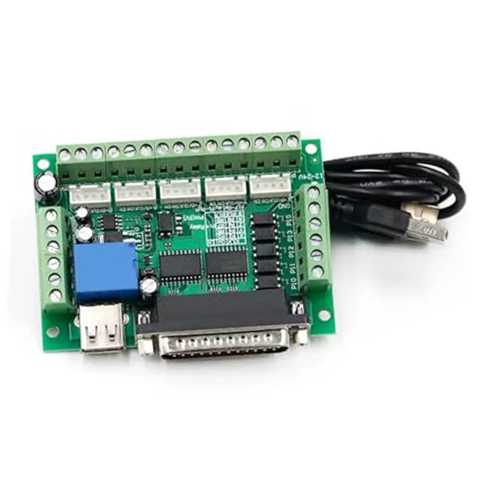 5 DB25 LPT Interface Board With USB For Nema23 CNC Board Optocoupler Isolation For VFD Engraving Machine Control
5 DB25 LPT Interface Board With USB For Nema23 CNC Board Optocoupler Isolation For VFD Engraving Machine Control