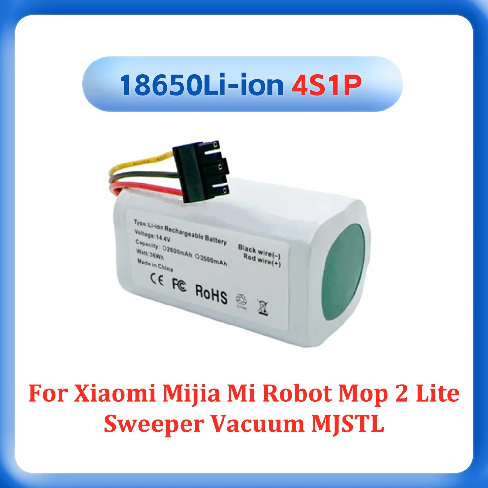 2026!14.4V 3500mAh Rechargeable Li-ion Battery Pack For Xiaomi Mijia Mi Robot Mop 2 Lite Sweeper Vacuum MJSTL Wholesale
2026!14.4V 3500mAh Rechargeable Li-ion Battery Pack For Xiaomi Mijia Mi Robot Mop 2 Lite Sweeper Vacuum MJSTL Wholesale
