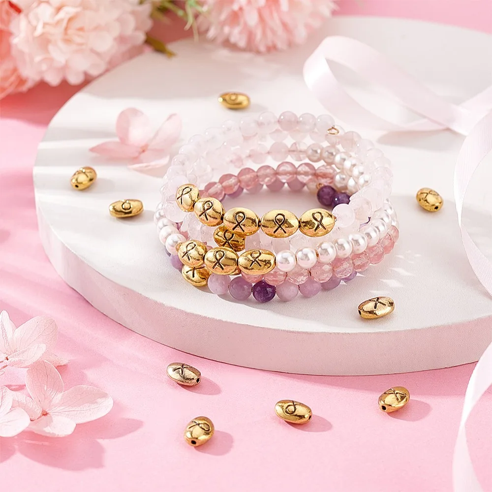 100Pcs Alloy Spacer Beads Oval with Ribbon Pattern Golden 7x10mm
100Pcs Alloy Spacer Beads Oval with Ribbon Pattern Golden 7x10mm