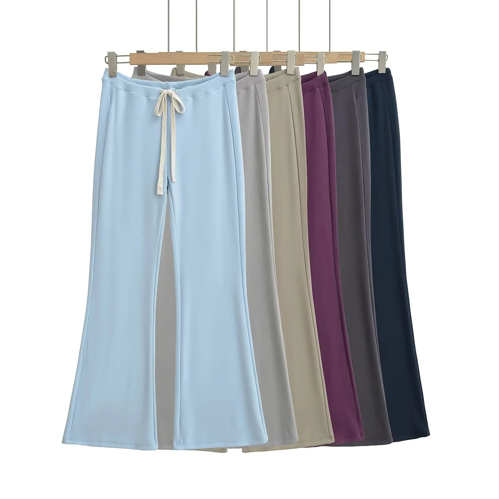 Trendy Thin Wide Leg Pants Drawstring Loose Casual Drapey Flared Sweet Spicy Girl Home Simple Leisure Pants High Waist Long
Trendy Thin Wide Leg Pants Drawstring Loose Casual Drapey Flared Sweet Spicy Girl Home Simple Leisure Pants High Waist Long