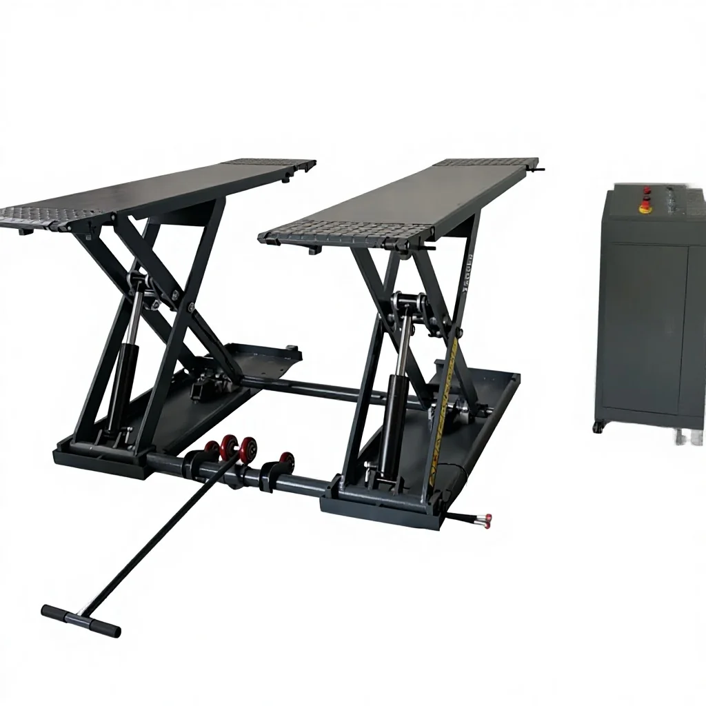 Portable And Movable Double Cylinder Hydraulic Scissor Car Lift 3500kg Lifting Capacity
Portable And Movable Double Cylinder Hydraulic Scissor Car Lift 3500kg Lifting Capacity