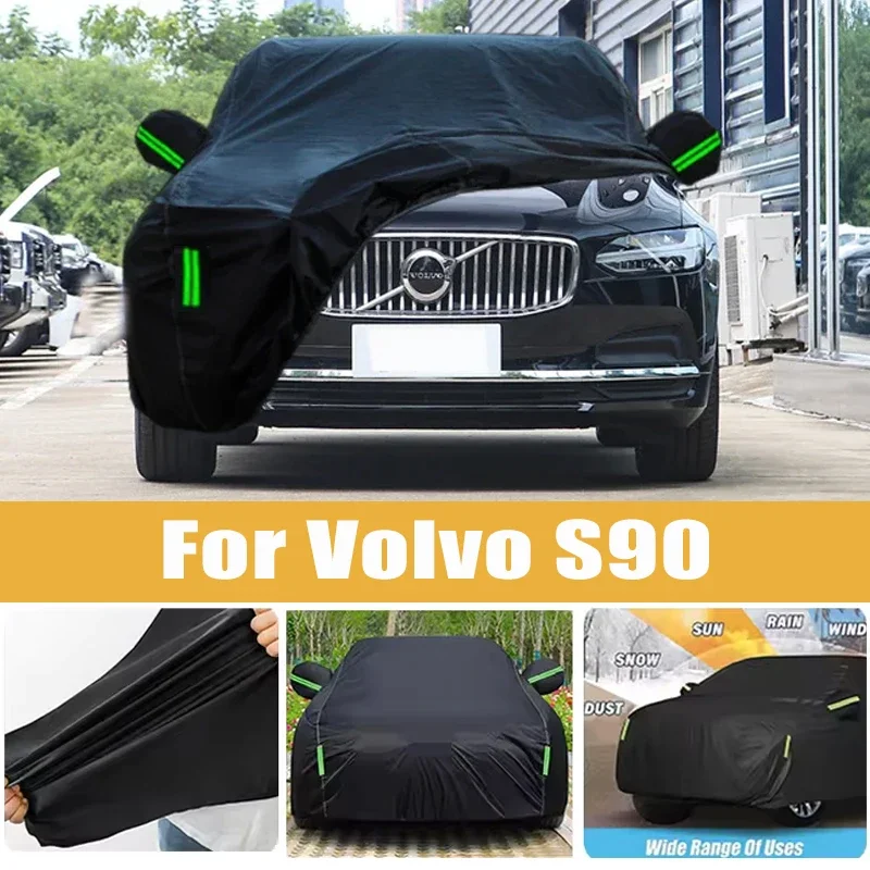 For Volvo S90 Full Car Cover Four Seasons Outdoor Sun Anti UV Rain Snow Dust Protection Oxford Cloth Accessories
For Volvo S90 Full Car Cover Four Seasons Outdoor Sun Anti UV Rain Snow Dust Protection Oxford Cloth Accessories