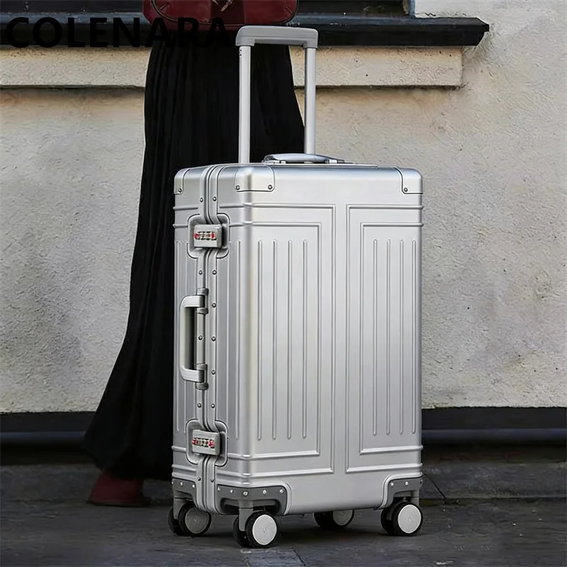 Чемодан COLENARA из алюминиево-магниевого сплава, 29 дюймов, большой вместимости, для международных поездок, мужской и женский, для багажа.
Чемодан COLENARA из алюминиево-магниевого сплава, 29 дюймов, большой вместимости, для международных поездок, мужской и женский, для багажа.