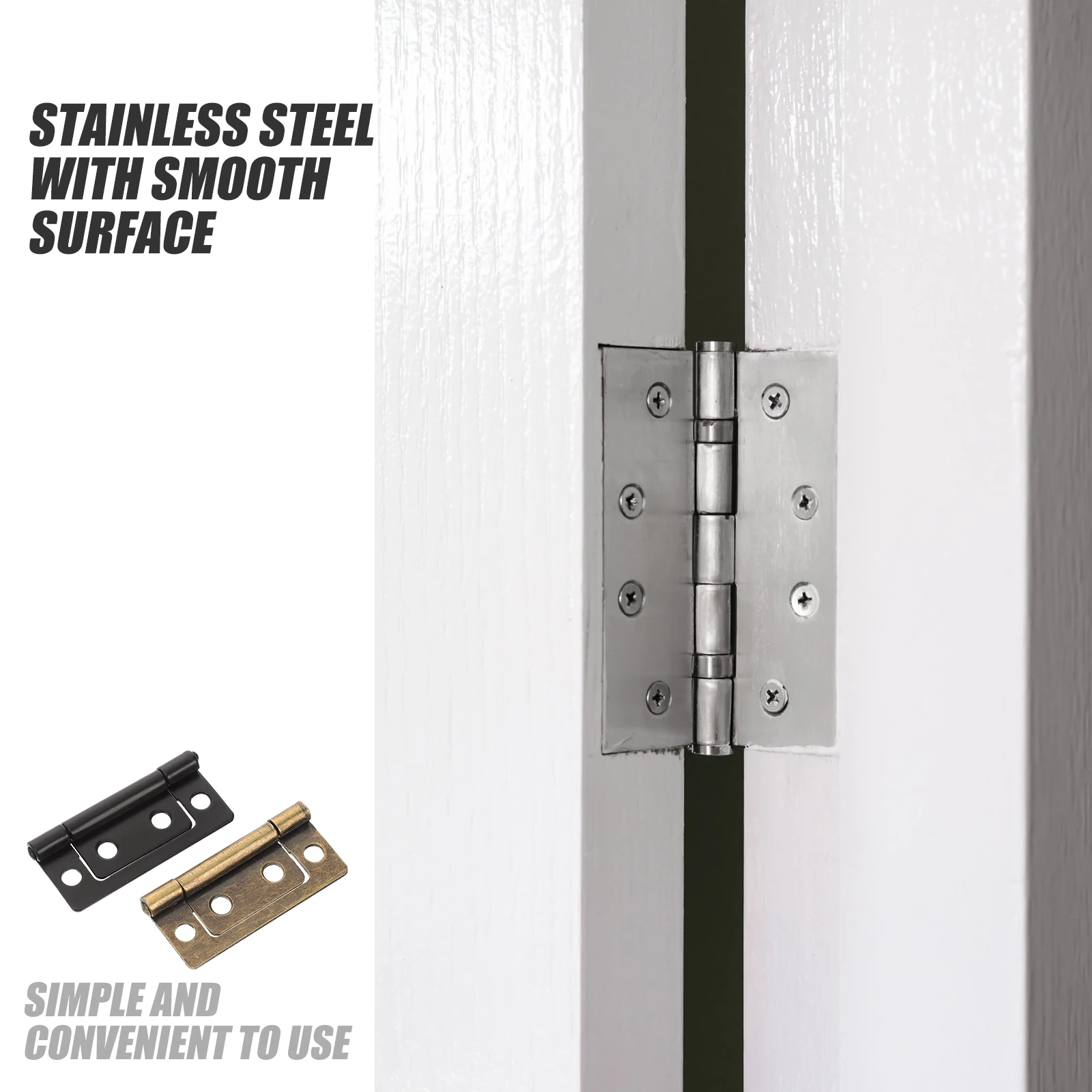 12 Pcs Flush Door Hinge Thickened Iron Helix Hinges Loose-leaf Black Small Mute
12 Pcs Flush Door Hinge Thickened Iron Helix Hinges Loose-leaf Black Small Mute