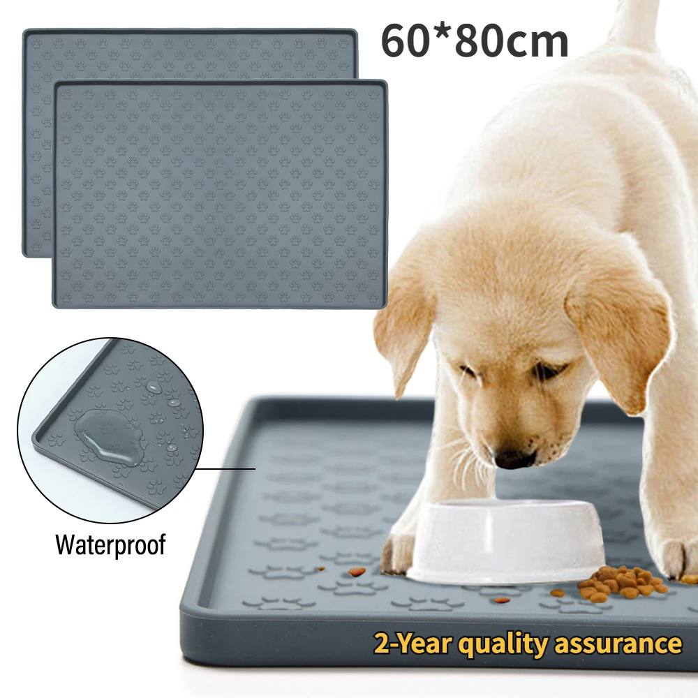Pet Food Mat Large 48X30CM Silicone Bowl Pad Pet Placemat Dog Food Bowl Mat Cat Feed Mat Cat Dog Drinking Feeding Placemat
Pet Food Mat Large 48X30CM Silicone Bowl Pad Pet Placemat Dog Food Bowl Mat Cat Feed Mat Cat Dog Drinking Feeding Placemat