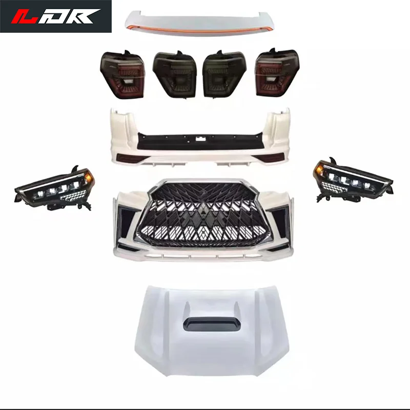 Car Body Kit Accessories Modified Upgrade to Lexus Design Body Kit With Headlight Taillight for to YO TA 4 Runner 2010-2020
Car Body Kit Accessories Modified Upgrade to Lexus Design Body Kit With Headlight Taillight for to YO TA 4 Runner 2010-2020
