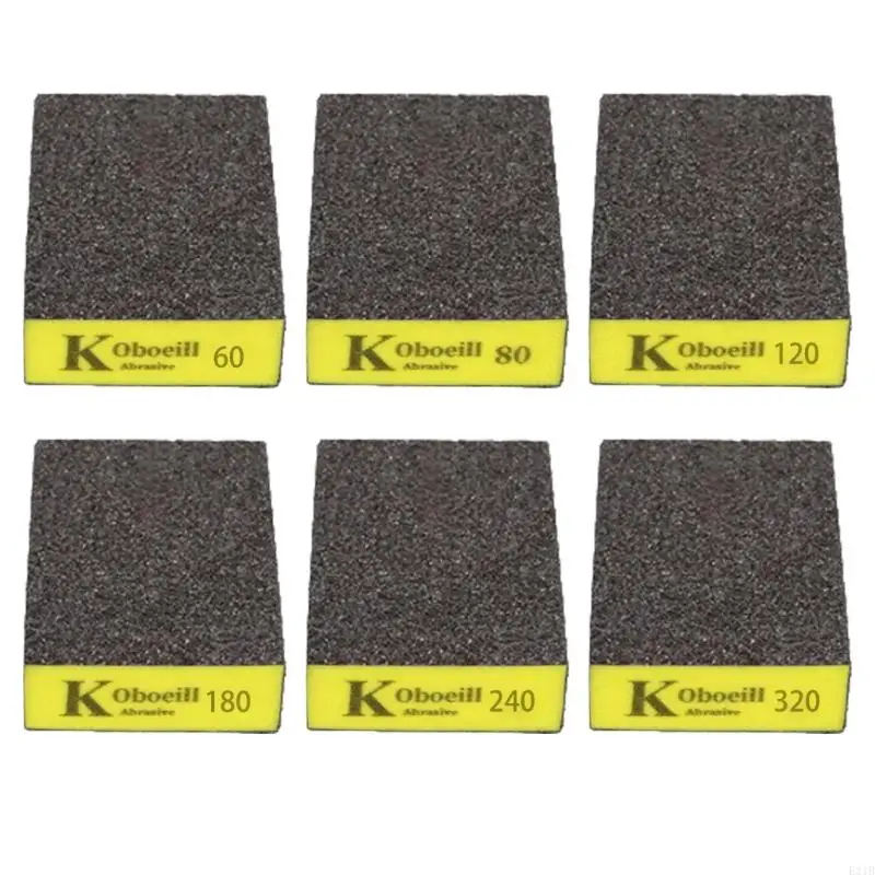 Multipurpose Sanding Sponge Set 6 Grit 60 to 320 Ergonomic Grip Sanding Block
Multipurpose Sanding Sponge Set 6 Grit 60 to 320 Ergonomic Grip Sanding Block