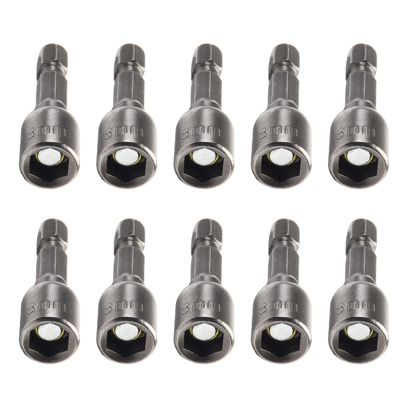 10 Pcs Sockets Magnetic Nut Driver Set 1/4 Hex 8mm Adapter Drill Bit Length 42mm For Hand Tools Repair Tools Accessories
10 Pcs Sockets Magnetic Nut Driver Set 1/4 Hex 8mm Adapter Drill Bit Length 42mm For Hand Tools Repair Tools Accessories