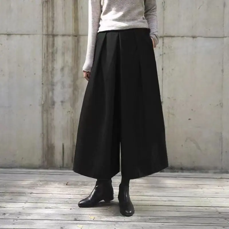 High Waist Woolen Wide Leg Pants Women's Autumn Winter Thickened Slimming Skirt Pants Loose Straight Seven-Foot Pants
High Waist Woolen Wide Leg Pants Women's Autumn Winter Thickened Slimming Skirt Pants Loose Straight Seven-Foot Pants
