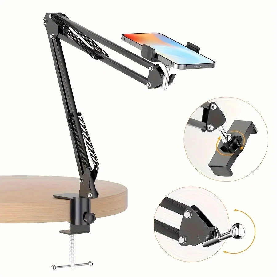 Flexible 360° Rotation Phone Clip Overhead Stand For Streaming Cooking Baking Crafting Cell Phone Clip Holder
Flexible 360° Rotation Phone Clip Overhead Stand For Streaming Cooking Baking Crafting Cell Phone Clip Holder
