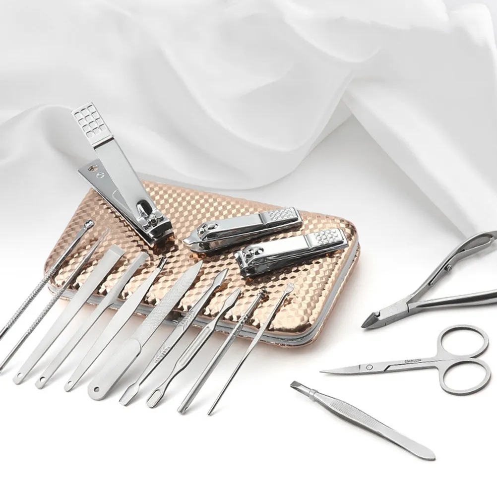 16Pcs Premium Stainless Steel Manicure Pedicure Kit Dead Skin Remover Cuticle Tool Set for Salon Home Use Portable Storage Case
16Pcs Premium Stainless Steel Manicure Pedicure Kit Dead Skin Remover Cuticle Tool Set for Salon Home Use Portable Storage Case