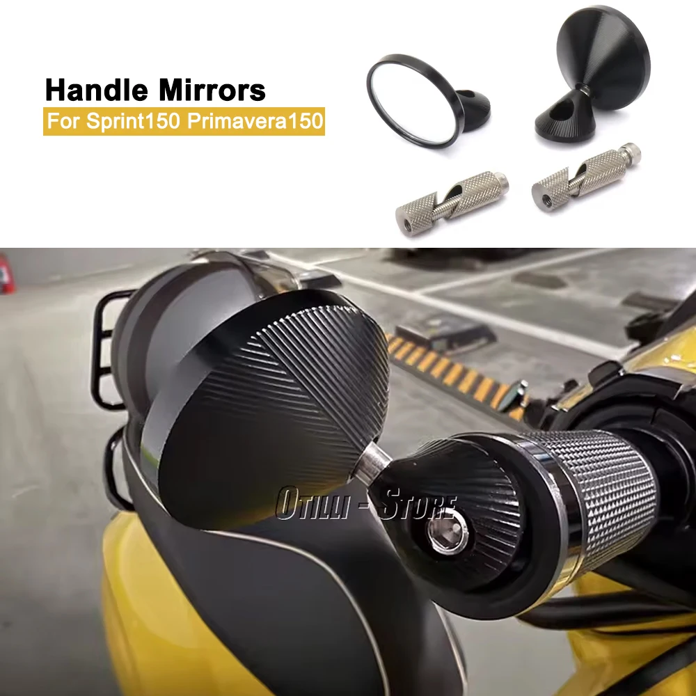Black Silver Aluminum Mirrors Handle Bar End Motorcycle Accessories For Vespa Sprint150 Sprint 150 Primavera 150 Universal
Black Silver Aluminum Mirrors Handle Bar End Motorcycle Accessories For Vespa Sprint150 Sprint 150 Primavera 150 Universal