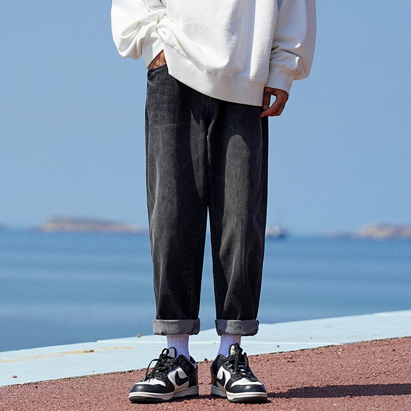 Bla Casual Jeans Men's Summer Loose Straight Leggings Nine Points Pants Trendy Brand Large Size Leisure Trousers
Bla Casual Jeans Men's Summer Loose Straight Leggings Nine Points Pants Trendy Brand Large Size Leisure Trousers