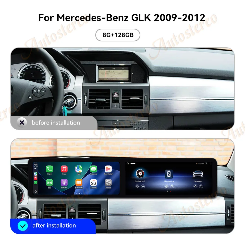25 Inch Dual Screen Android 14 For Mercedes Benz GLK Class 2009-2012 Car GPS Navigation Multimedia Player Car Radio Auto Media
25 Inch Dual Screen Android 14 For Mercedes Benz GLK Class 2009-2012 Car GPS Navigation Multimedia Player Car Radio Auto Media
